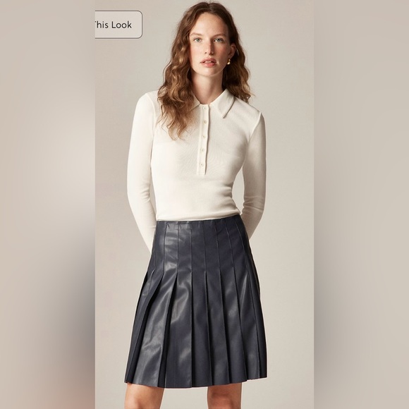 J. Crew Tops - J.Crew Perfect rib polo shirt in ivory